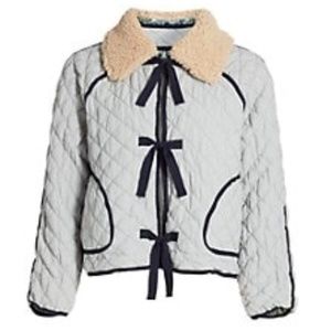The Great, quilted reversible short jacket